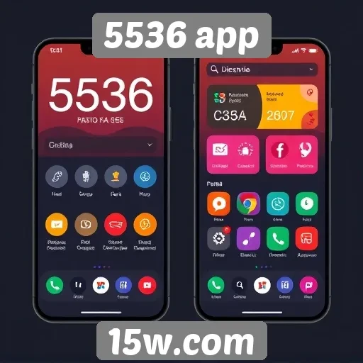 Interface do 5536 app aprimorada para melhor usabilidade